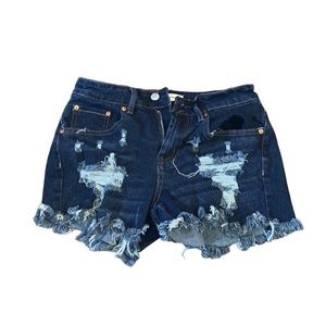 Distressed Dark Was NWT Jean Shorts